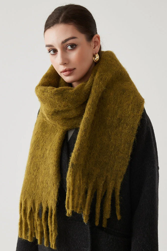 Wool Blend Blush Pink Scarf - Image 3