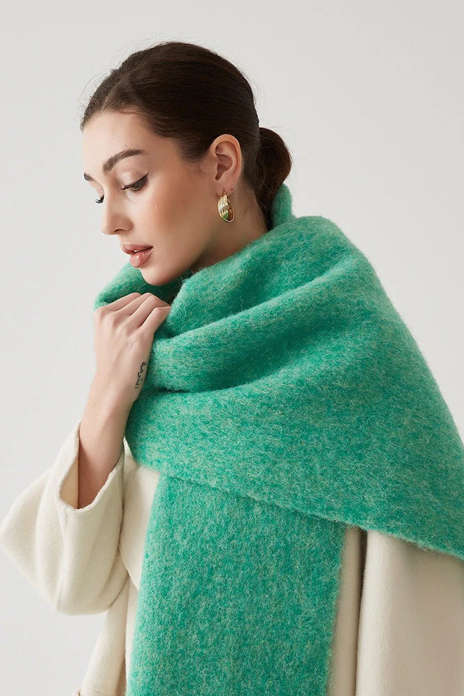 Wool Blend Blush Pink Scarf - Image 4