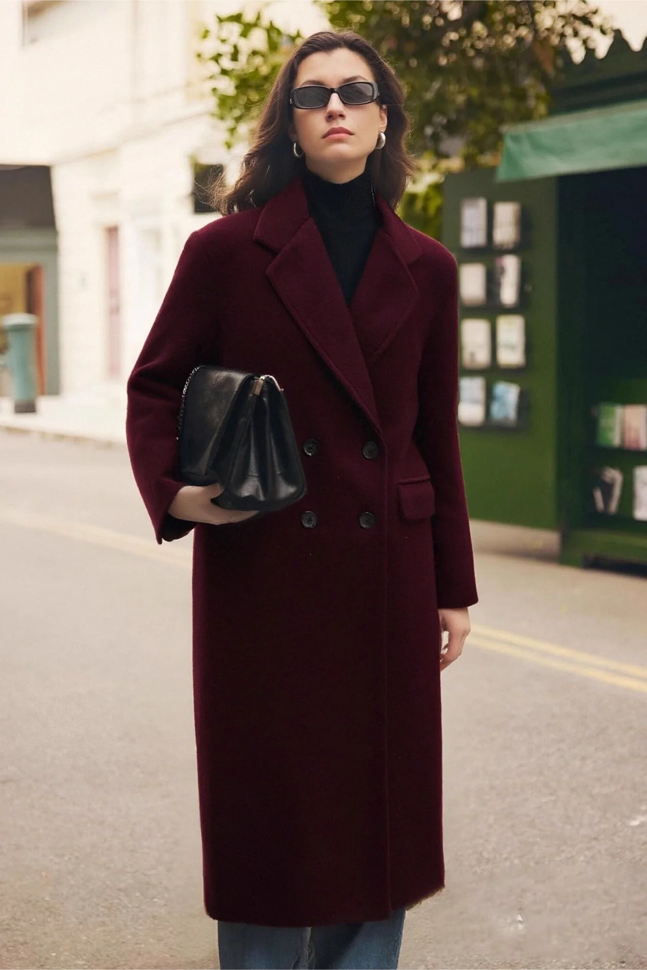 Wool Blend Loose Chic Slim Elegant Overcoat - Image 2