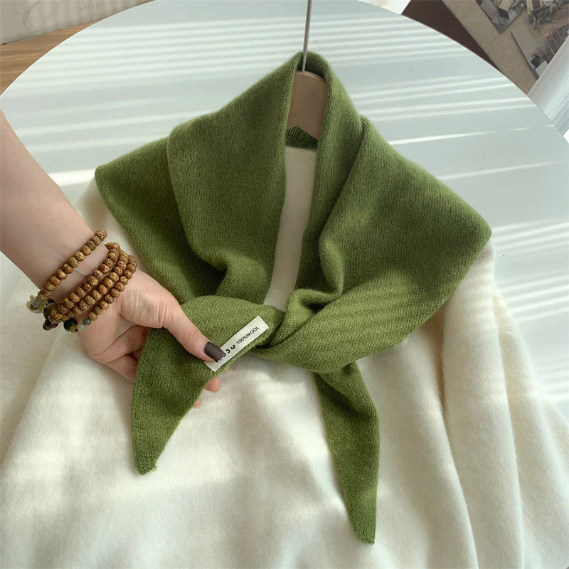 Wool Knitted Stripe Scarf - Image 7