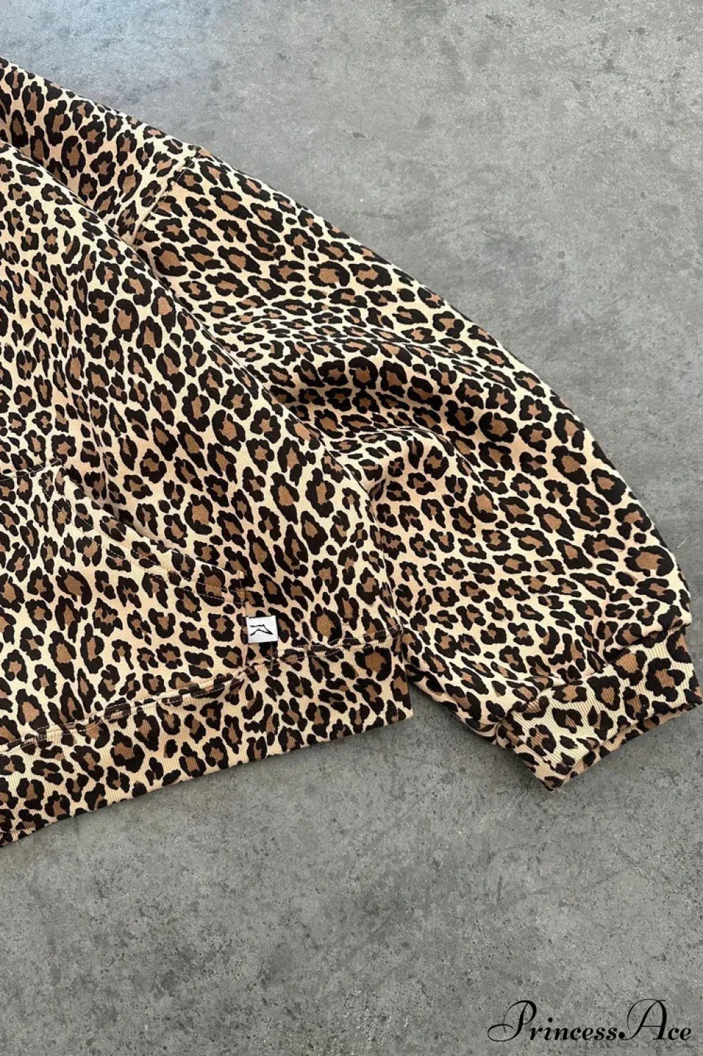 Y2K Leopard Print Hip-Hop Zip Hoodie - Image 5