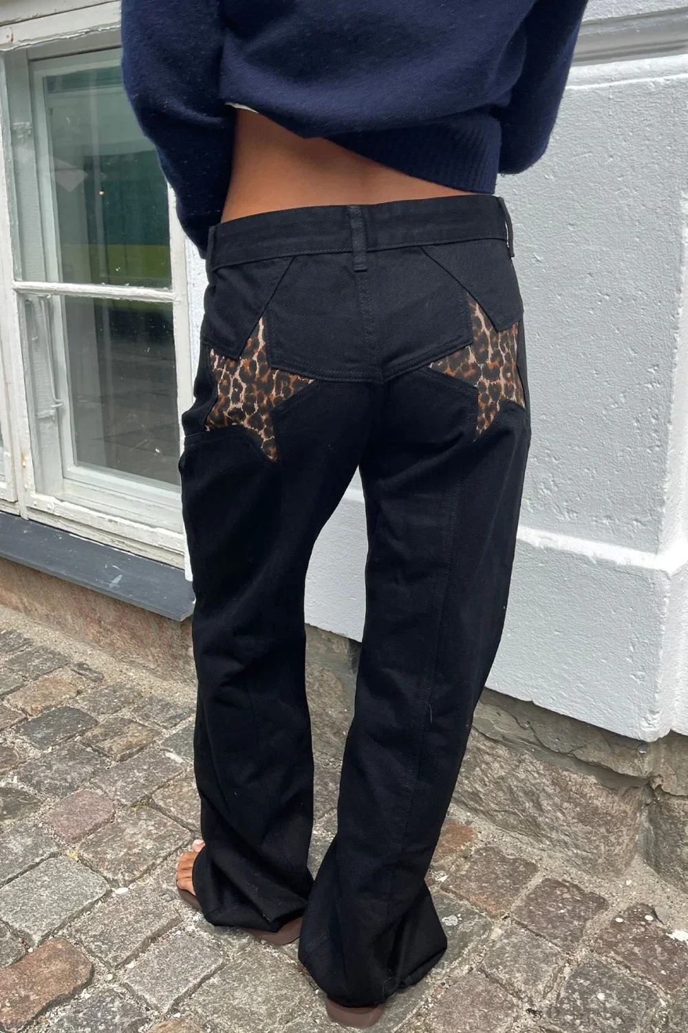 Y2K Star Color-Block Patchwork Jeans - Image 13