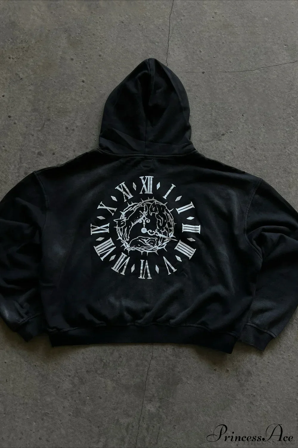 Y2K Street Dark Zip Stylish Hoodie - Image 2