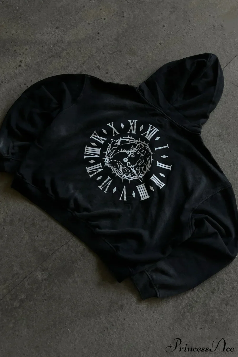 Y2K Street Dark Zip Stylish Hoodie - Image 4
