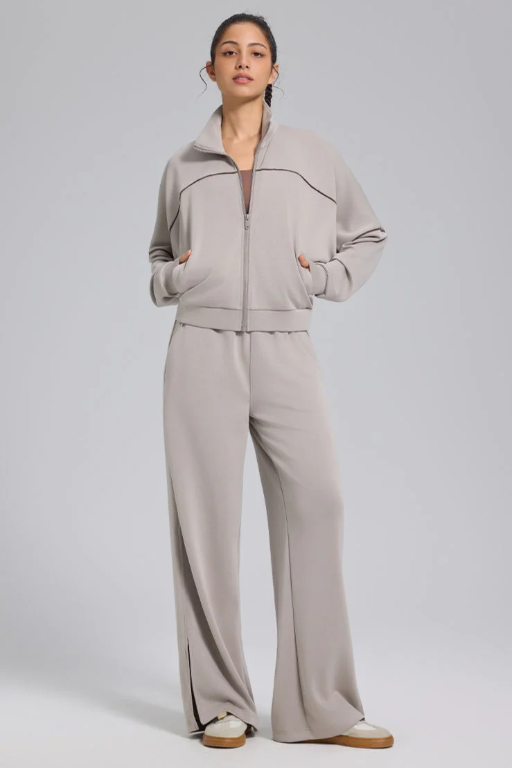 Zip Cardigan Loose Athletic Outdoor Yoga Long Sleeve Jacket - Image 12