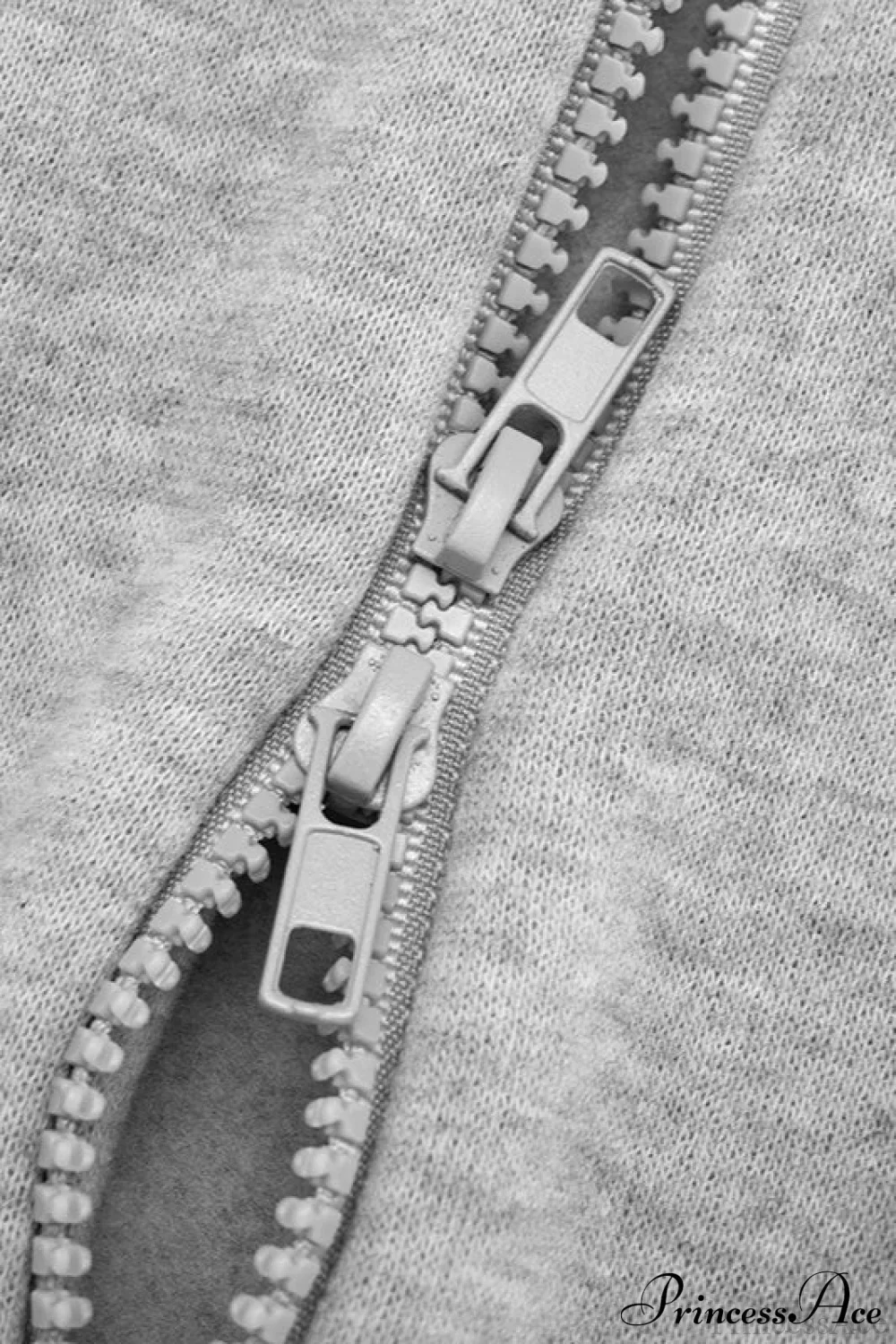Zip Short Solid Cardigan Hoodie - Image 4