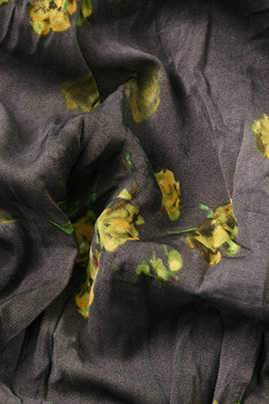 High Waist Plus Size Floral A Line Skirt - Image 4