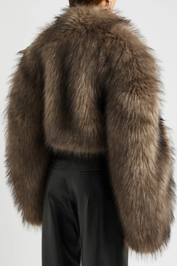 Vintage Faux Fur Short Coat - Image 2