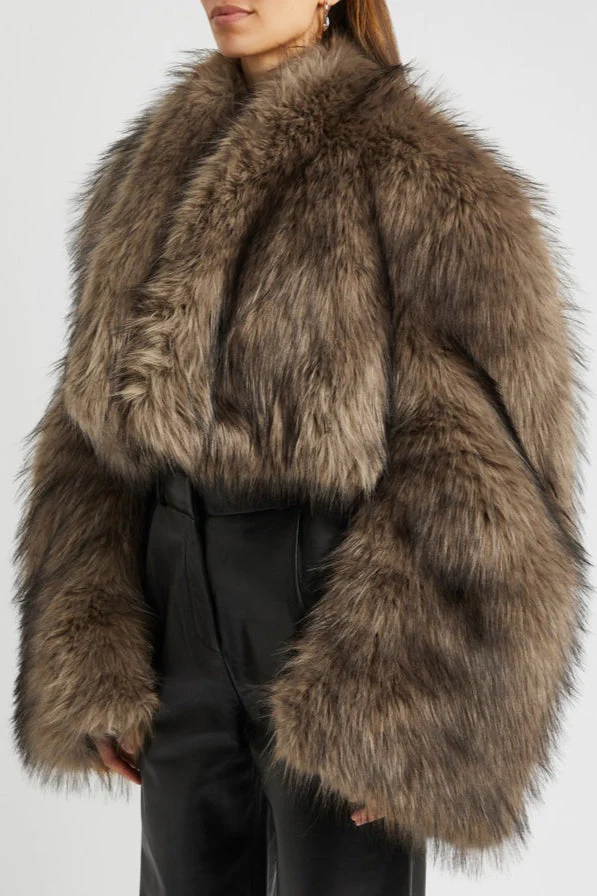 Vintage Faux Fur Short Coat - Image 3