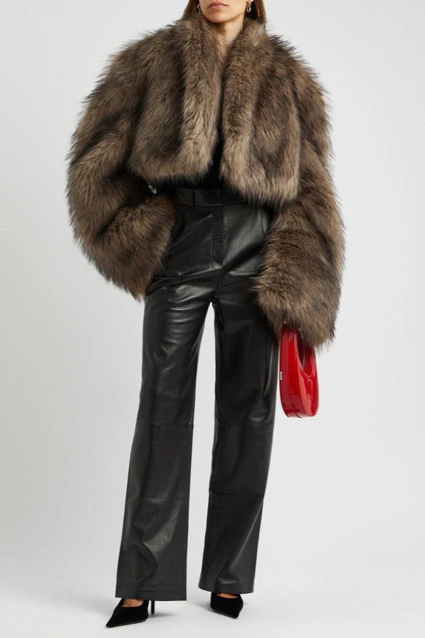 Vintage Faux Fur Short Coat - Image 4