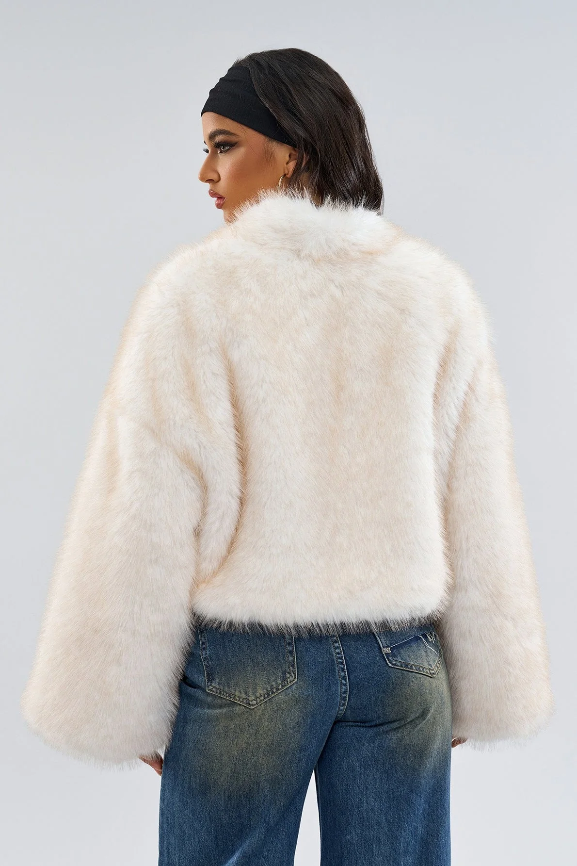 Vintage Faux Fur Short Coat - Image 7