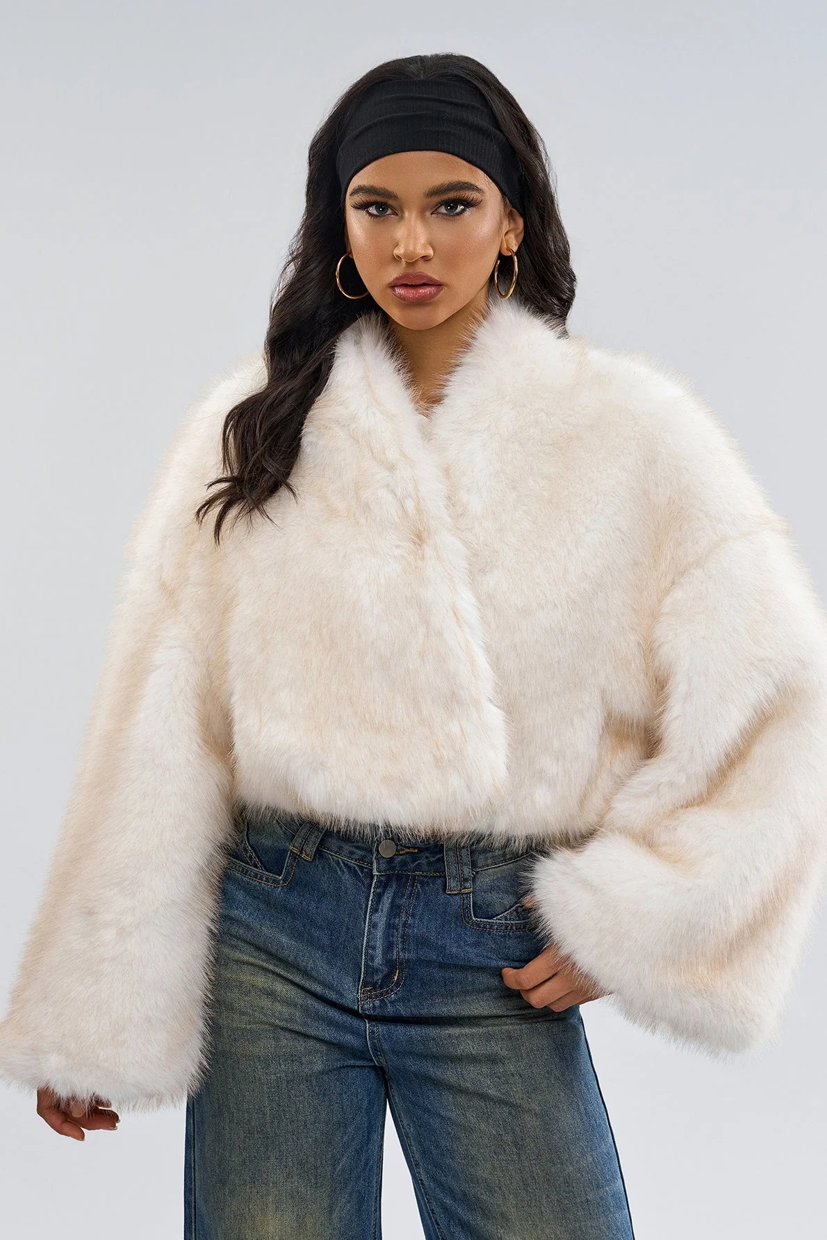 Vintage Faux Fur Short Coat - Image 8