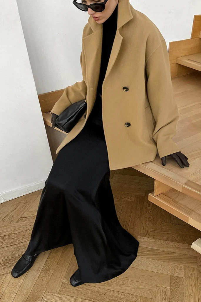 Vintage Wool Blend Midi Coat - Image 2
