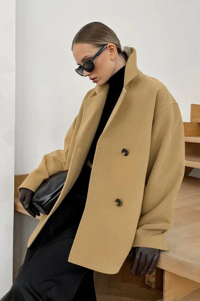 Vintage Wool Blend Midi Coat - Image 3