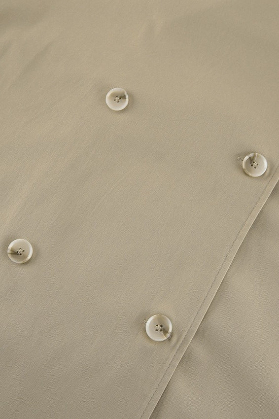 Vintage Khaki Belted Trench Midi Coat - Image 5