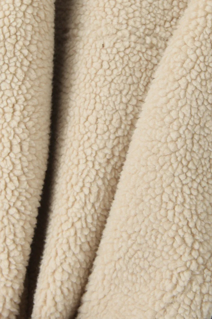 Vintage Patchwork Faux Suede Lapel Long Coat - Image 6