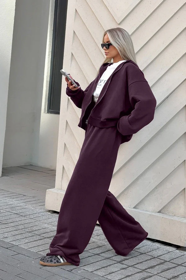 Vintage Hooded Sweatshirt and Jogger Two Piece Set - Image 4