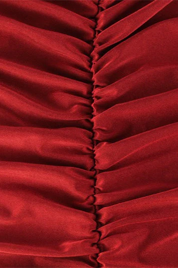 Vintage Red High Neck Maxi Dress - Image 7