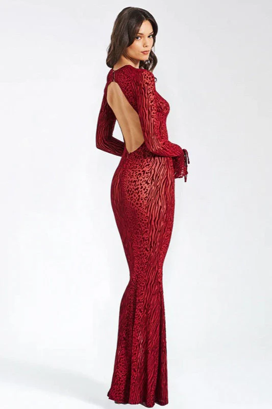 Sexy Leopard Print Party Maxi Dress - Image 3