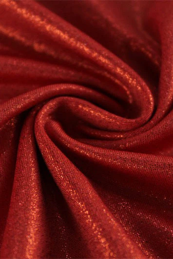 Elegant Red Slim Fit Maxi Dress - Image 5
