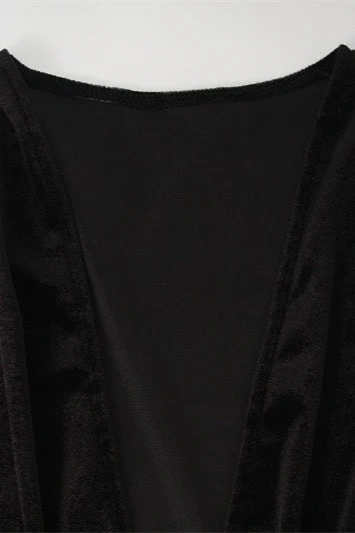 Velvet Deep V Mermaid Maxi Dress - Image 6