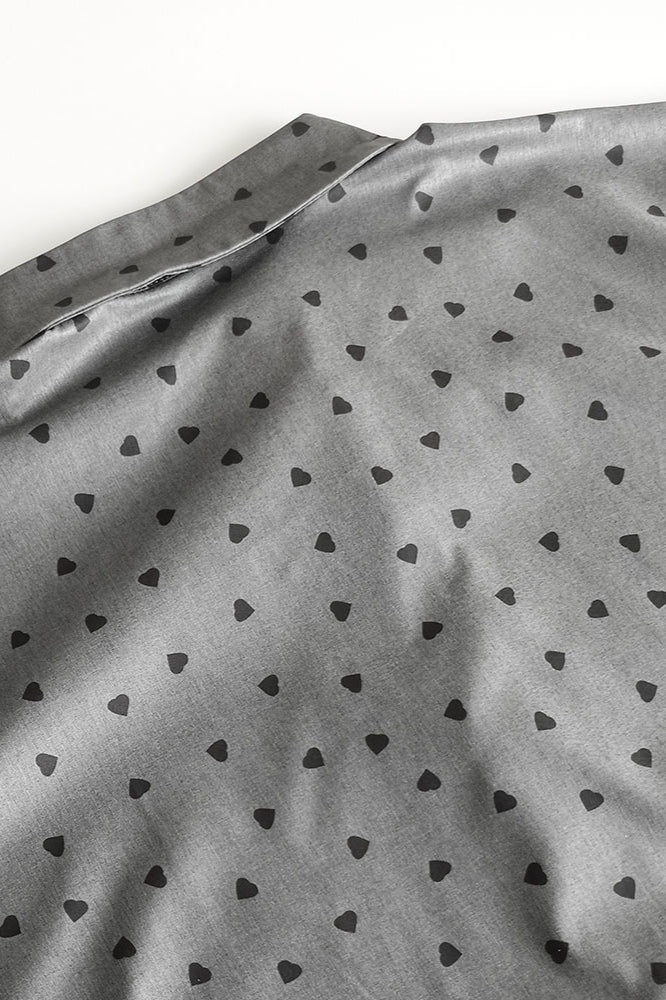 Lace Cuff Polka Dot Collar Blouse - Image 3
