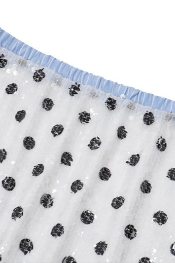 Low Waist Polka Dot Print Skirt - Image 3