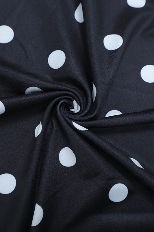 Polka Dot Strapless Crop Two Pieces Set - Image 4
