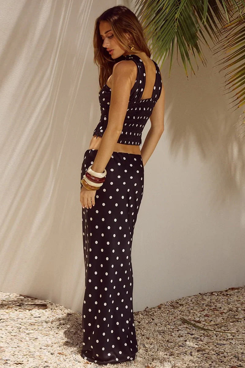 Printed Ruched Tube Top Two Pieces Set - Image 3