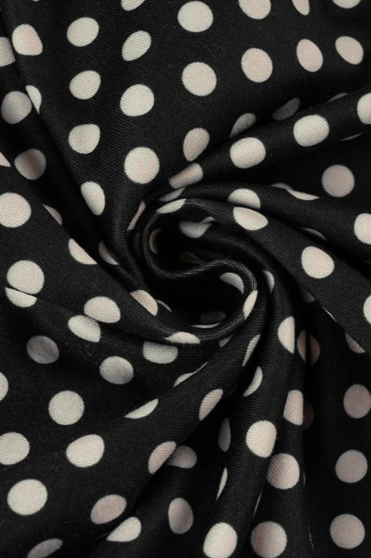 Sweet Polka Dot Lace V-Neck Crop Top - Image 3