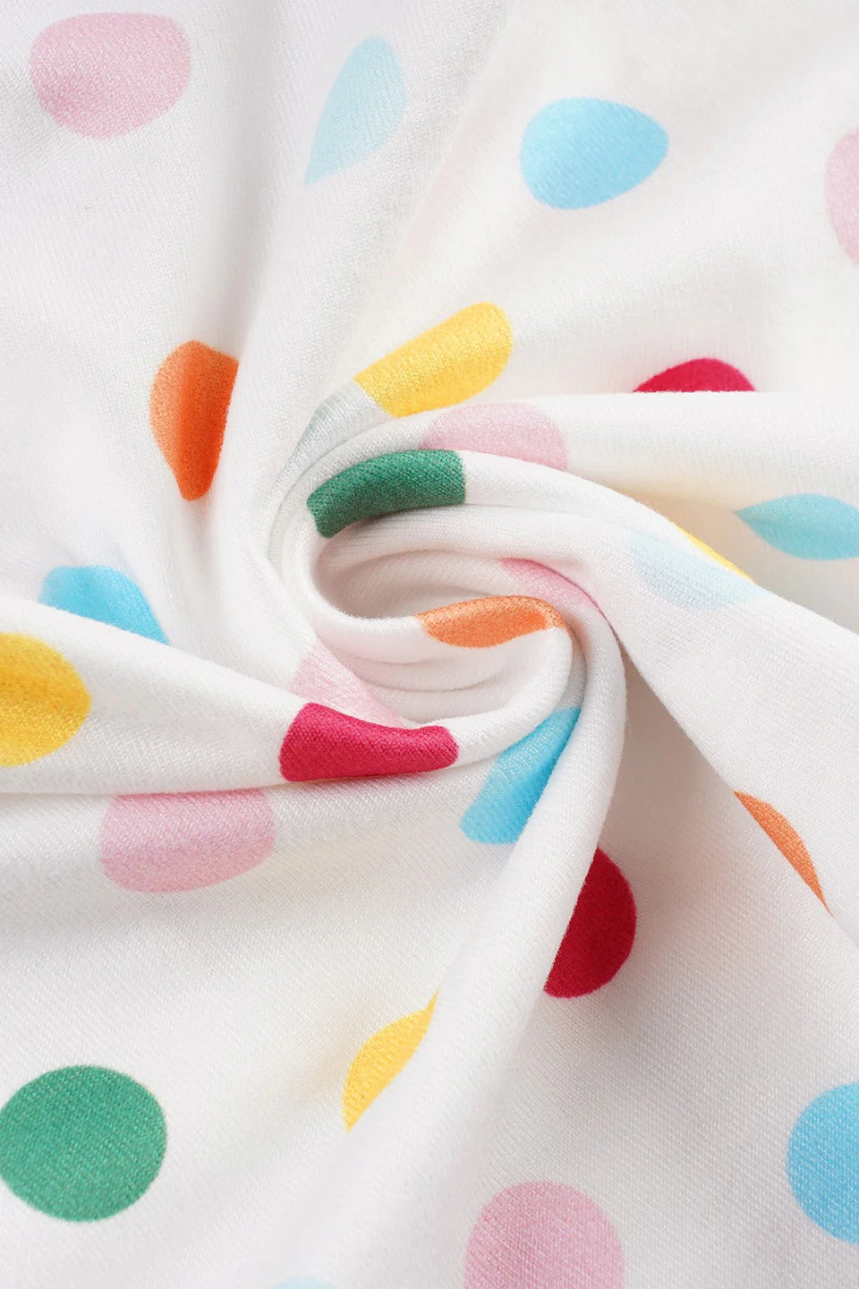 Colorful Polka Dot Halter Slim Fit Crop Top - Image 3