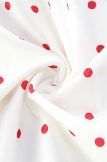 Polka Dot Bow-Detail Mini Dress - Image 4