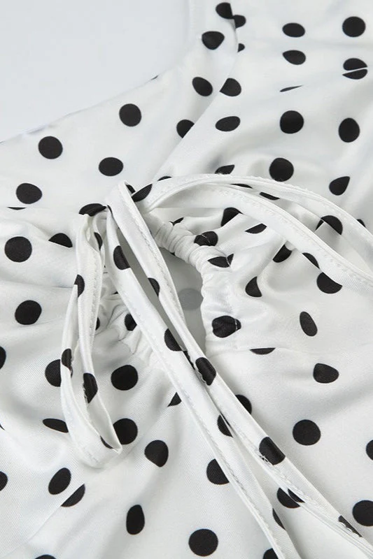 Polka Dot A-Line Cami Mini Dress - Image 3