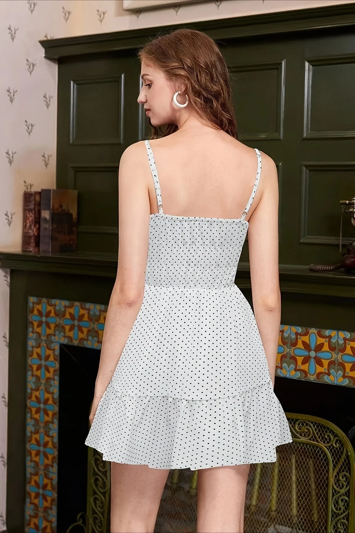 Sweet Polka Dot Cami Mini Dress - Image 3