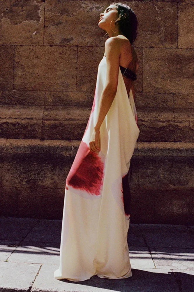 Backless Loose Maxi Floral Dress - Image 5