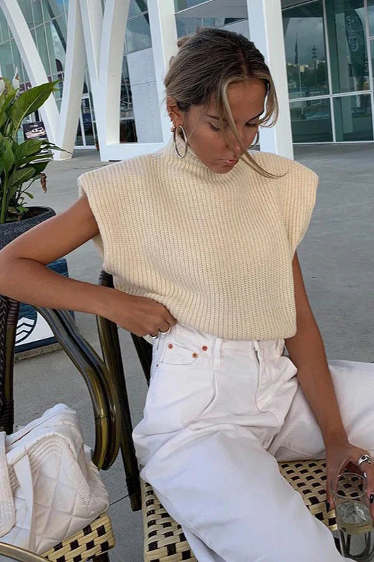 Vintage Turtleneck Short Sleeve Sweater - Image 5