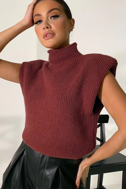 Vintage Turtleneck Short Sleeve Sweater - Image 7