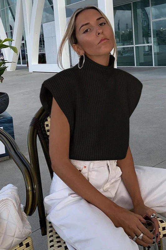 Vintage Turtleneck Short Sleeve Sweater - Image 9