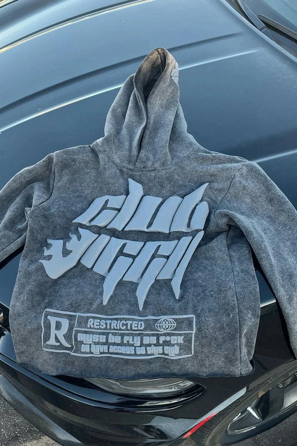 Graphic Print Oversized Hoodie - Image 4