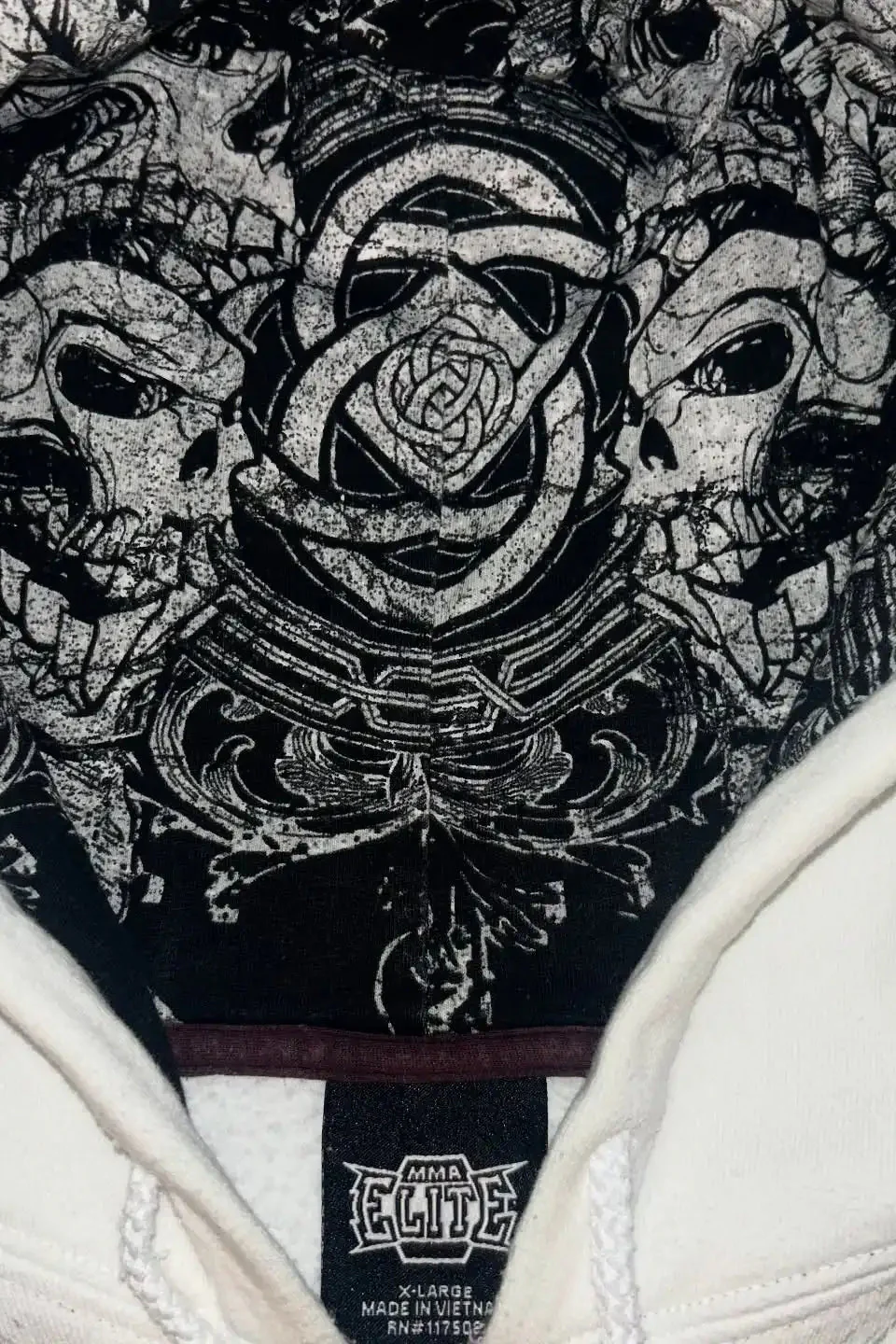 Retro Camo Print Oversized Hoodie - Image 3