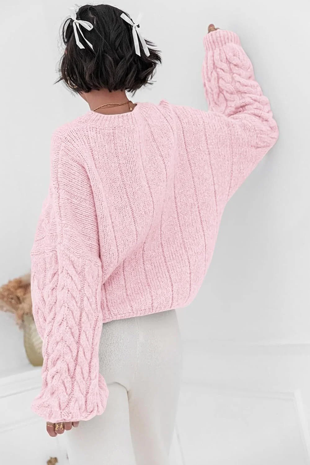 Vintage Chunky Knit Cable Sweater - Image 15