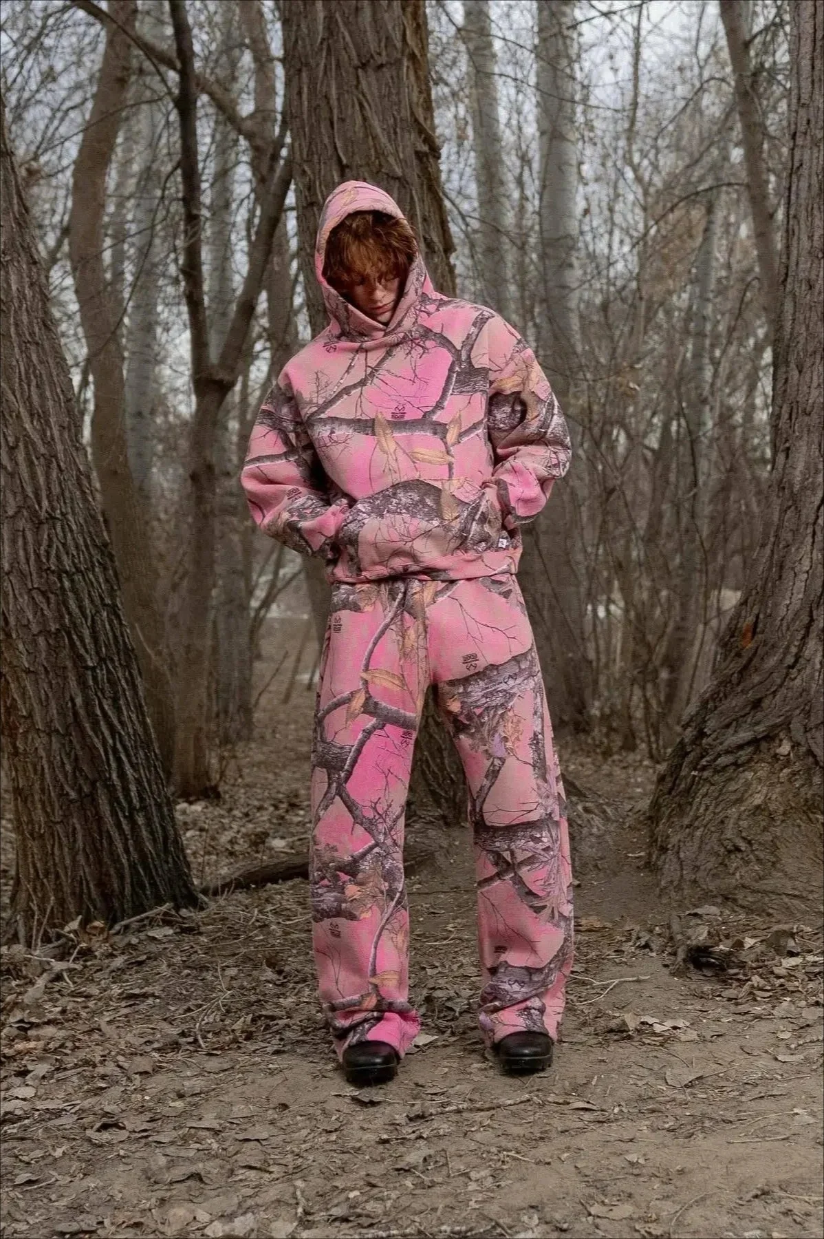 Y2K Retro Camo Print Zip Up Hoodie - Image 3