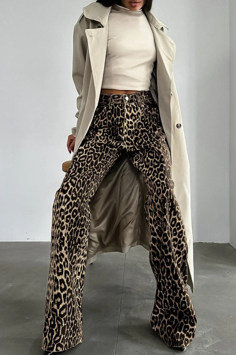 American Retro Leopard High Waist Pant - Image 3