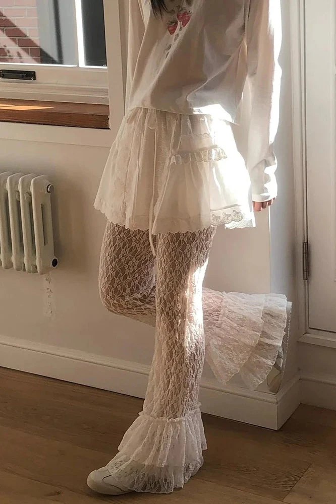 Gothic Ruffle Patchwork Pant - Image 2