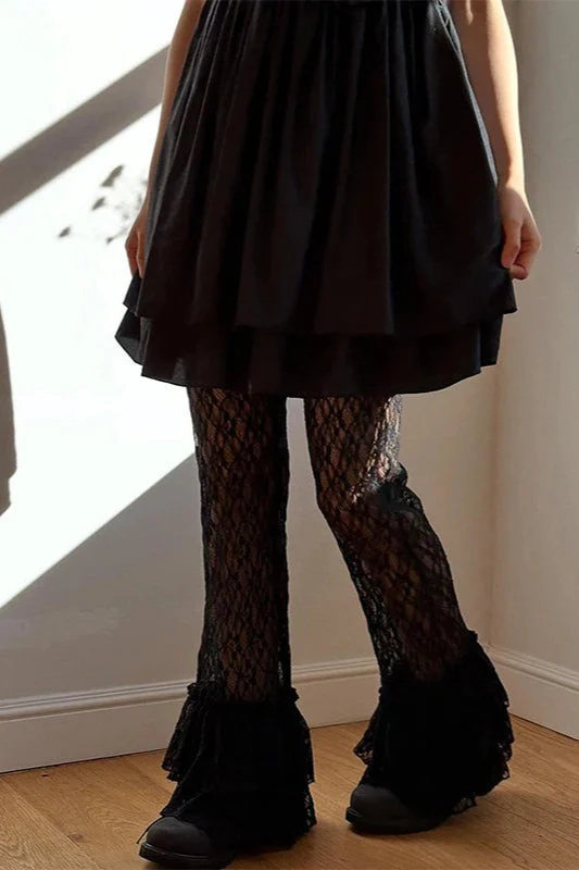 Gothic Ruffle Patchwork Pant - Image 4