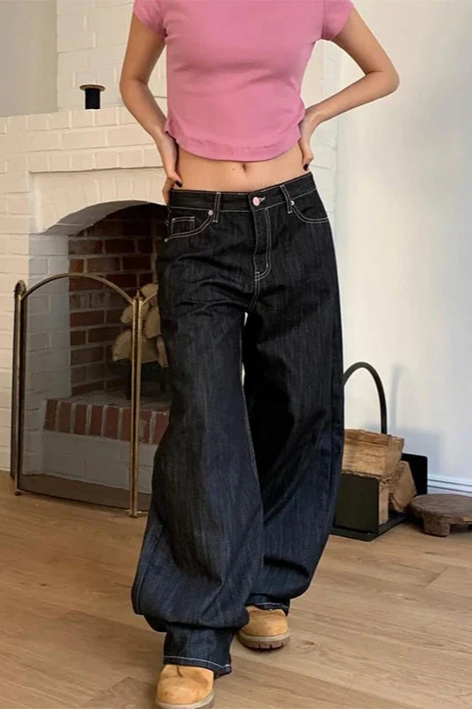 Vintage 90s Baggy Harajuku Jeans - Image 2
