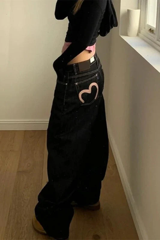 Vintage 90s Baggy Harajuku Jeans - Image 3