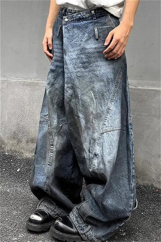 Retro Y2K High Waist Wide Leg Jeans - Image 2