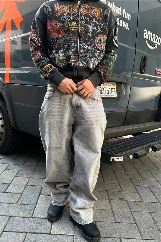 Gothic Punk Streetwear Hoodie - Image 3