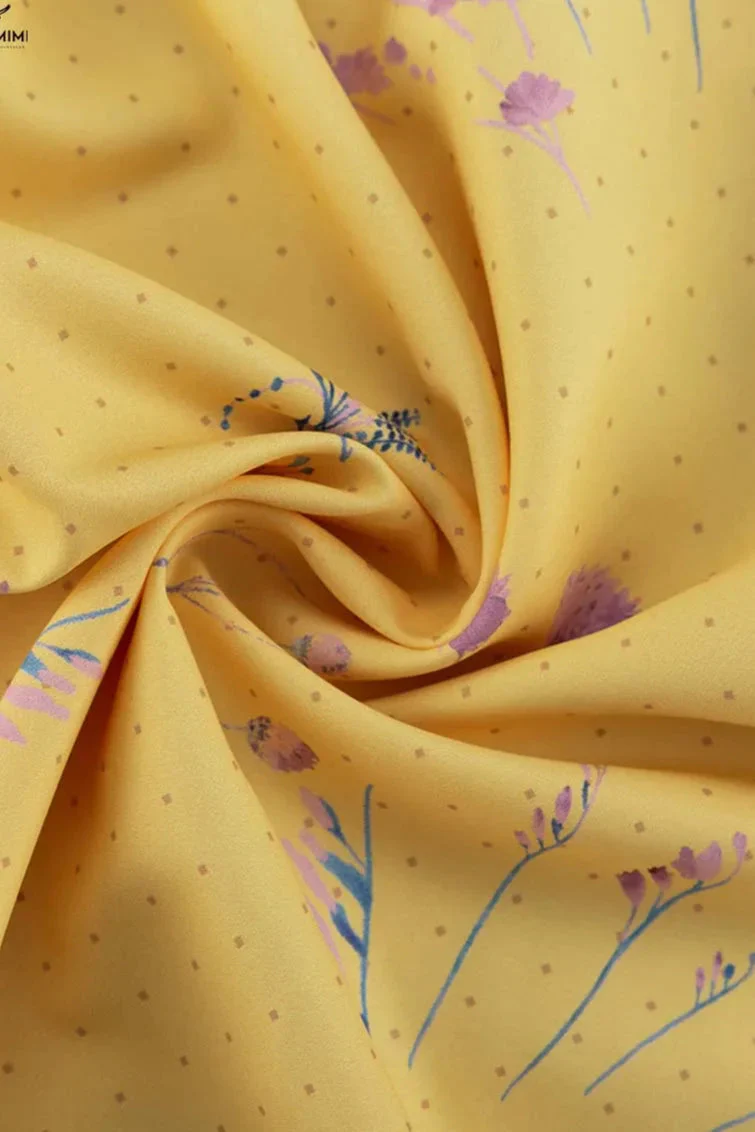 Casual Yellow Print Spaghetti Strap Floral Dress - Image 5